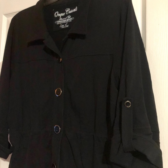 Onque Casuals • Collard Button- Up Lightweight Jacket - Picture 3 of 13